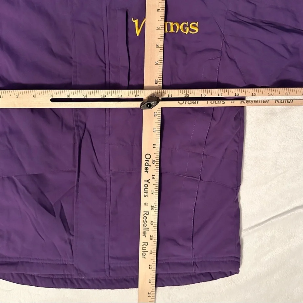 Rare Vintage Minnesota Vikings Kids M 10/12 Stadium Jacket Coat NFL Reebok